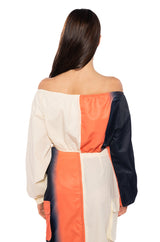 YOU WISH COLOR BLOCKED CARGO TOP