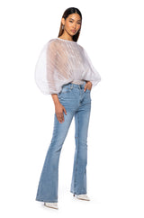 YOUR PRETTIEST PROBLEM PLEATED BODYSUIT