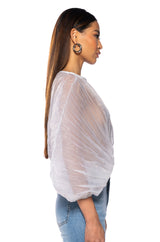 YOUR PRETTIEST PROBLEM PLEATED BODYSUIT