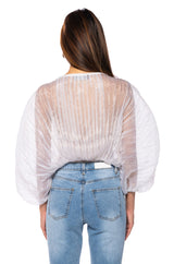 YOUR PRETTIEST PROBLEM PLEATED BODYSUIT