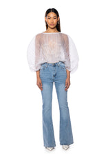 YOUR PRETTIEST PROBLEM PLEATED BODYSUIT