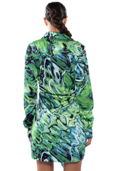 YOURS TRULY LONG SLEEVE MINI DRESS