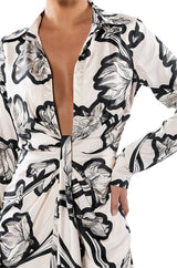 YOURS TRULY LONG SLEEVE MINI DRESS