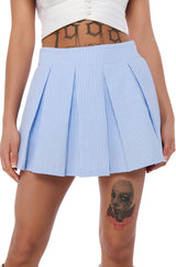YOURS TRULY SEERSUCKER MICRO MINI SKORT