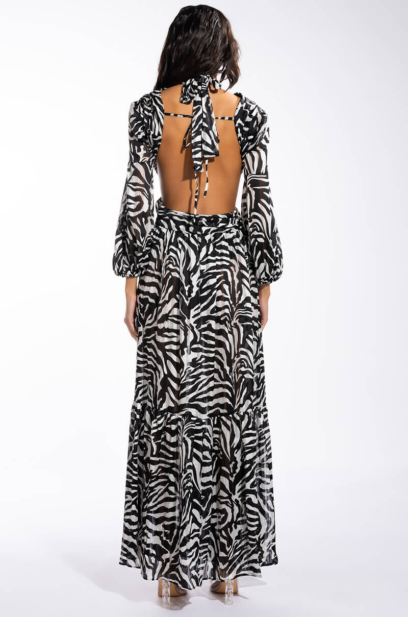 ZEBRA VIBEZ MAXI DRESS
