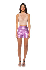 ZELDA RHINESTONE MESH SLEEVELESS TOP IN BLUSH PINK