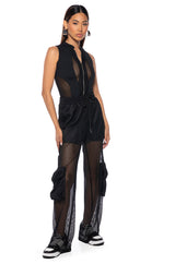 ZIPPER DETAIL SLEEVELESS BODYSUIT