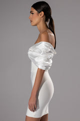 ZURI STATEMENT BOW BANDAGE MINI DRESS